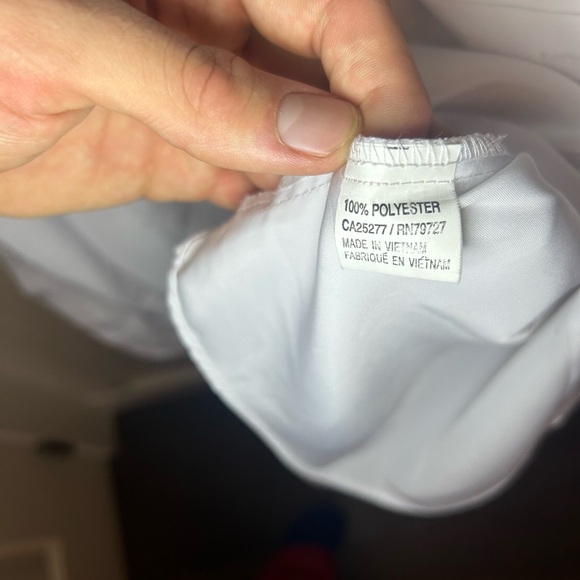 Bruttini Italy embroidered collar white button up longsleeve - Picture 7 of 8